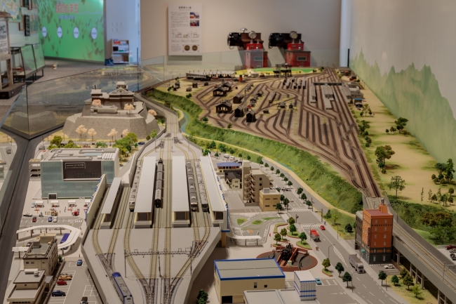 『福知山鉄道館フクレル』の『ジオラマ模型』
