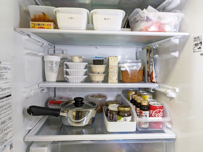 冷蔵室の収納イメージ