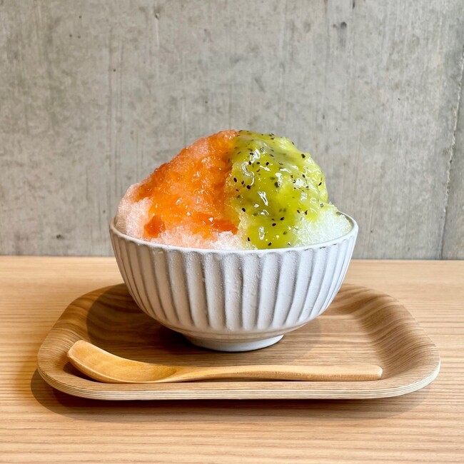 tsumugi cafe「2色かき氷」