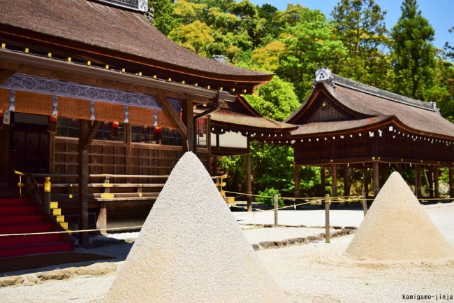 賀茂別雷神社の立砂
