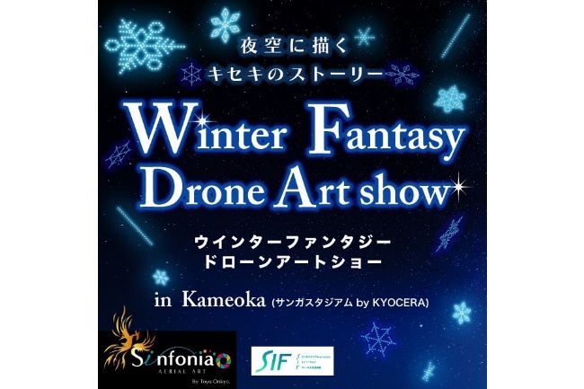 Winter Fantasy Drone Art show in Kameoka