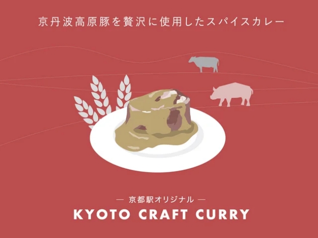 「KYOTO CRAFT CURRY」パッケージデザイン　　　　　　　　　　　　　　　　　　　　　　　　※JR西日本商品化許諾済