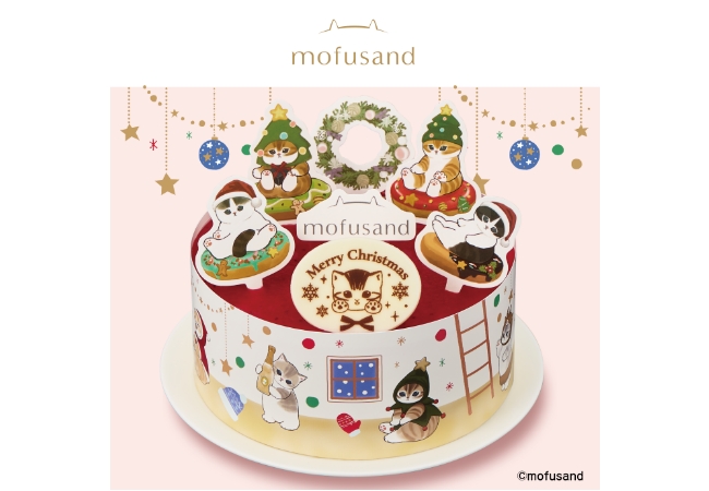 ファミリーマート_mofusand　苺レアチーズのクリスマスケーキ