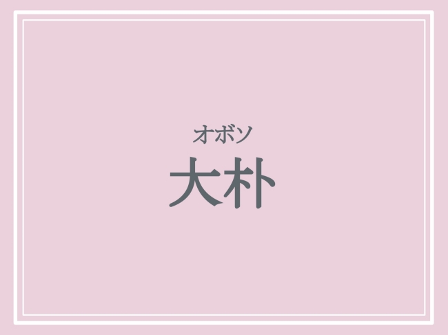 難読地名「大朴」の読み方