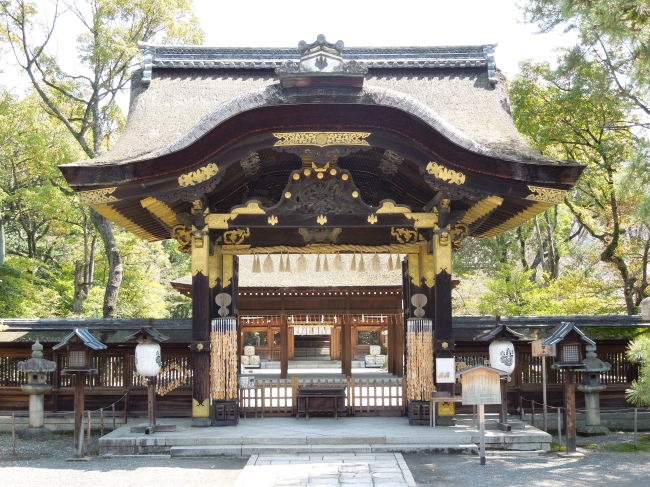 金運アップのご利益がある京都市内の豊国神社の唐門