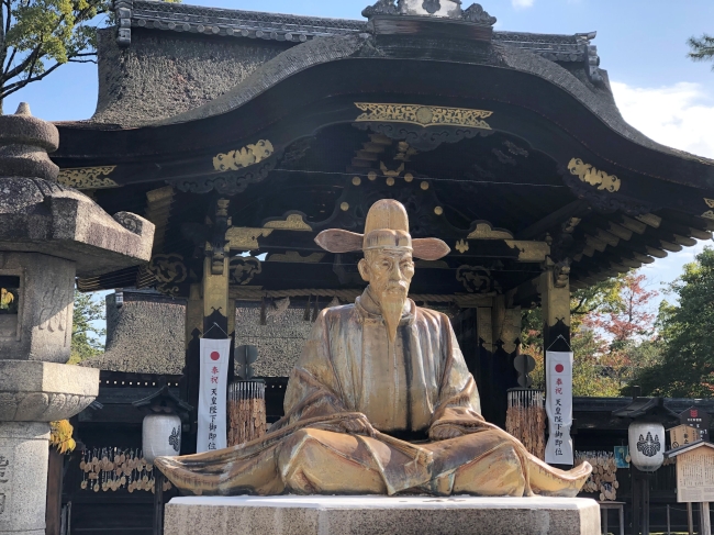 金運アップのご利益がある京都市内の豊国神社の豊臣秀吉像