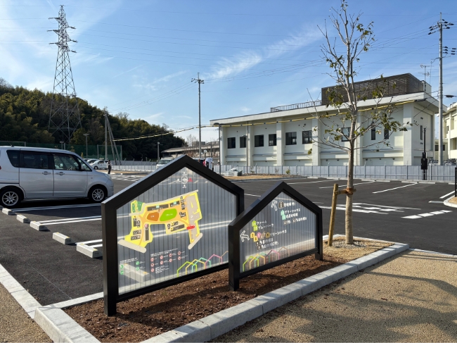 京田辺クロスパークの駐車場