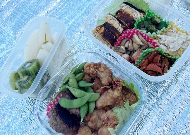 中身が入ったお弁当