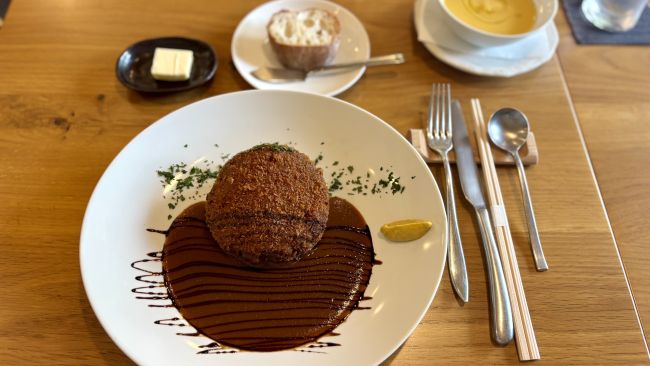 リストランテ野呂のメンチカツランチ