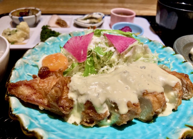 国産鶏のチキン南蛮おばんざいプレート