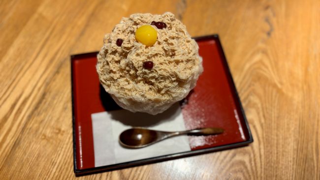 『家傳京飴 祇園小石 祇園本店』のかき氷