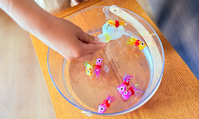 手作りの金魚すくいセット