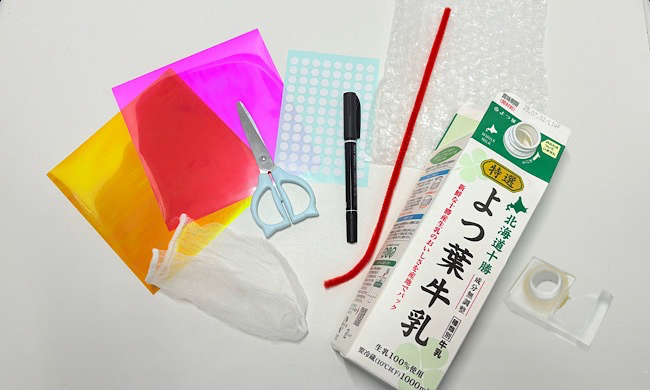 キラキラ金魚すくいセットの材料