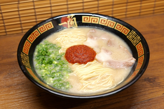 一蘭のラーメン