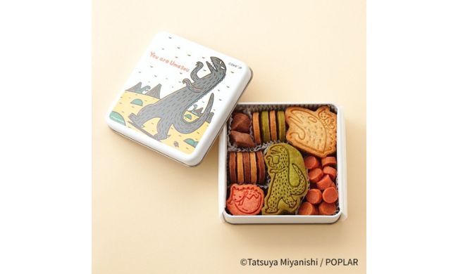 「おまえうまそうだな」のウマソウなクッキー缶