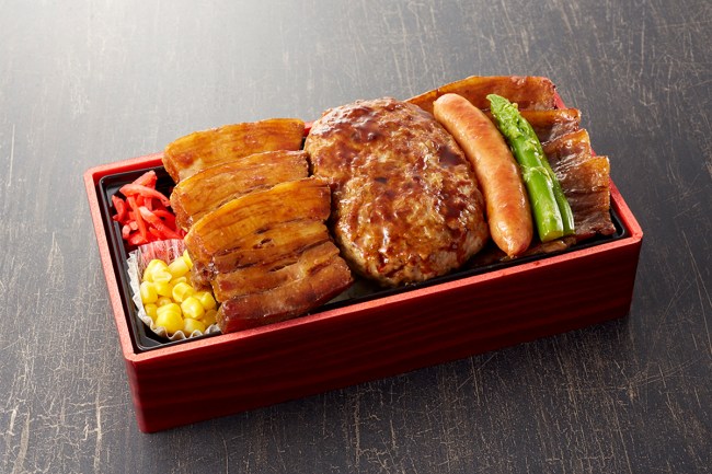 網焼き十勝豚・ハンバーグ・トロトロ角煮の贅沢豚丼