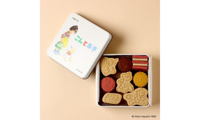 「こんとあき」クッキー缶