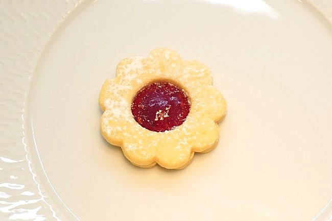 手作りジャムのデザートクッキーフランボワーズ