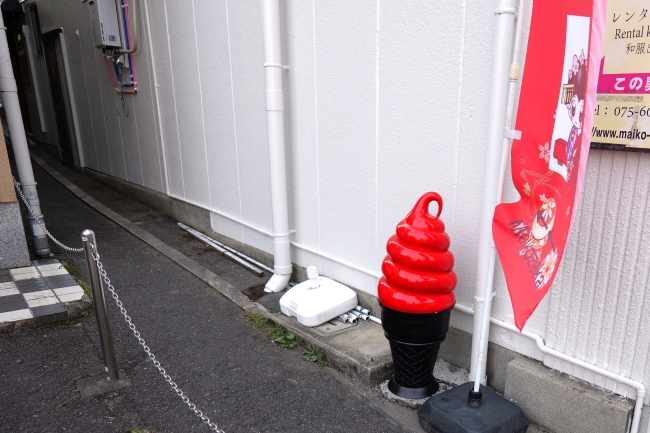 ソフトクリームのオブジェ