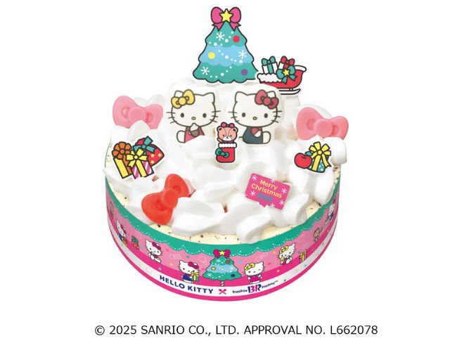サーティワン アイスクリーム「ハローキティ クリスマス アイスクリームケーキ」