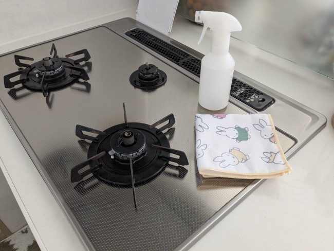 キッチン掃除の様子