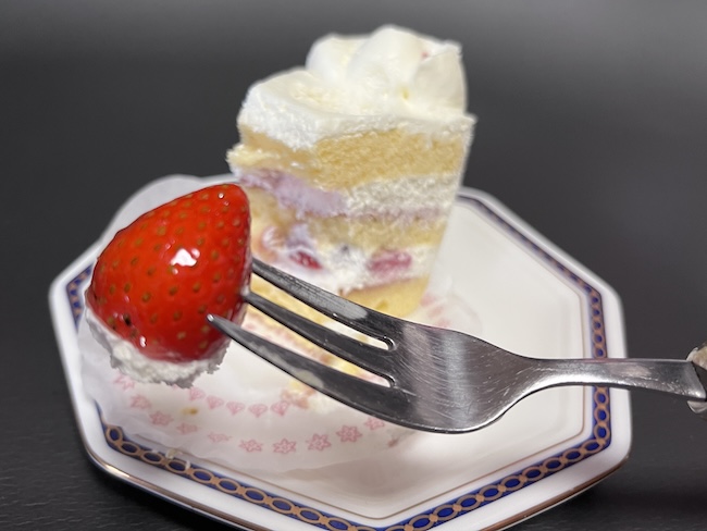 ショートケーキの苺
