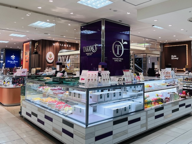 京都髙島屋S.C.の洋菓子売り場の様子
