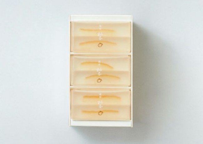 箱に入った永楽屋の琥珀 柚子