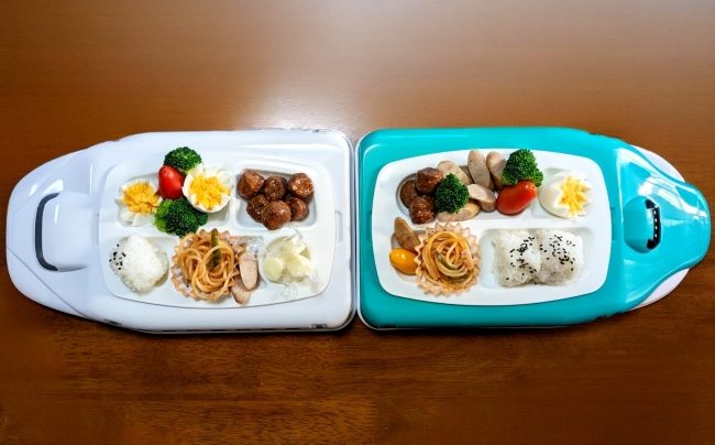 2つのランチプレートを並べた