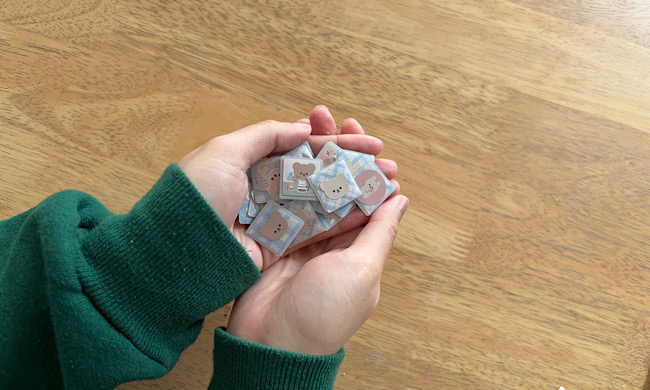 オリジナルタイル風シール