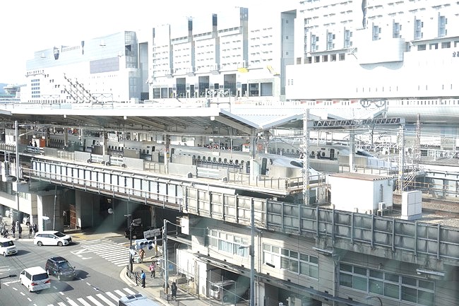 新幹線コラボルームからの眺め