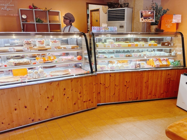 ケーキのショーケース