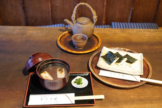 甘党かさぎ屋の御膳しることいそ巻