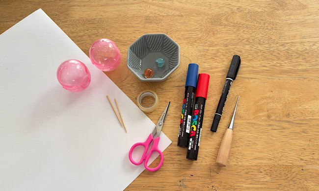 ゆらゆら節分飾りの材料