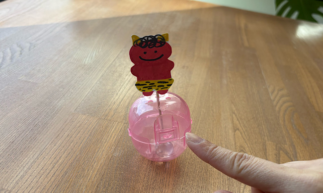 ゆらゆら節分飾りの完成品