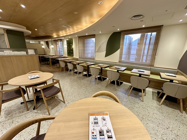 茶寮 伊藤園 大丸京都店の内観