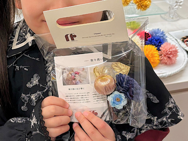 髪飾りのラッピング