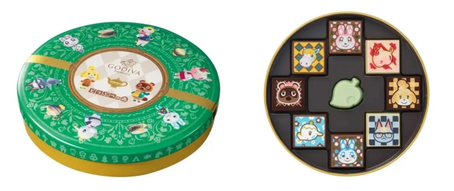 ゴディバ meets どうぶつの森 アソートメント 9粒入