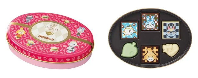 ゴディバ meets どうぶつの森 アソートメント／Pink 6粒入