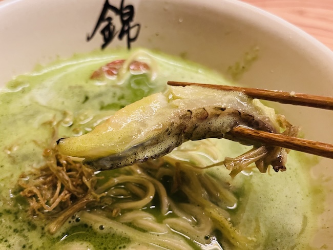 ラーメンの具の炙った鯛