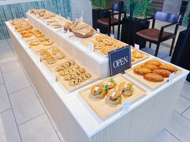 陳列されたパン