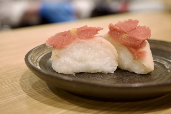 フラワーおはぎの断面図