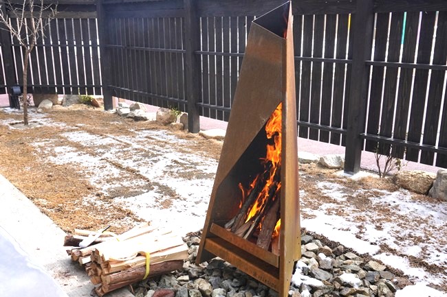 ヴィラツインの焚火