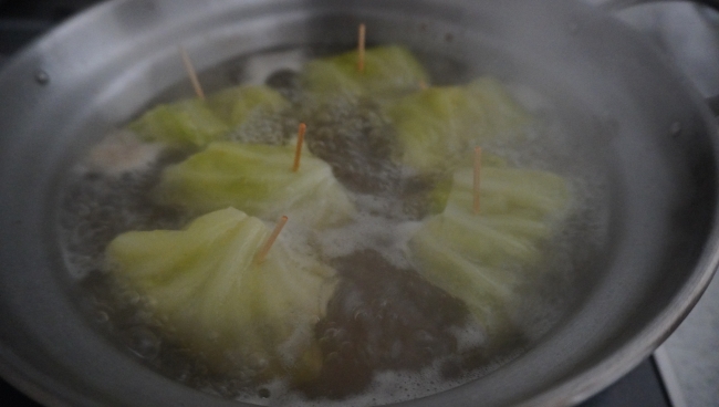 ロールキャベツ　作り方