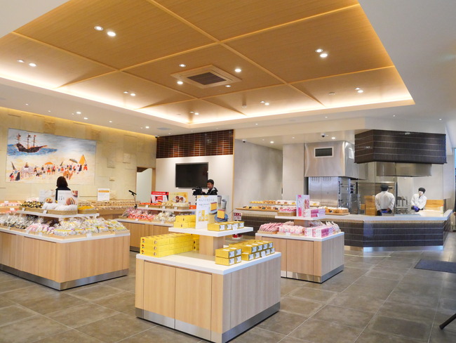 「文明堂 伏見カステラ工房」店内