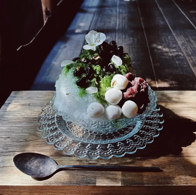 夏の季節限定メニュー 「抹茶かき氷」