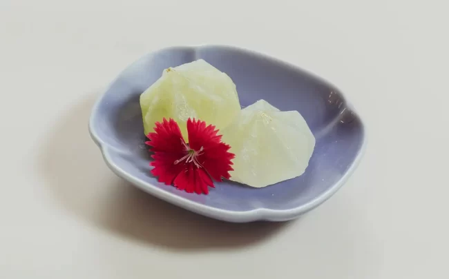 玉露と京都クラフトジンの琥珀糖